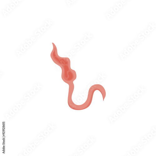 Flatworms parasite illustration 