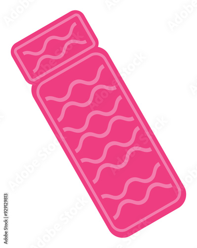 Pink Pool Raft Graphic Design