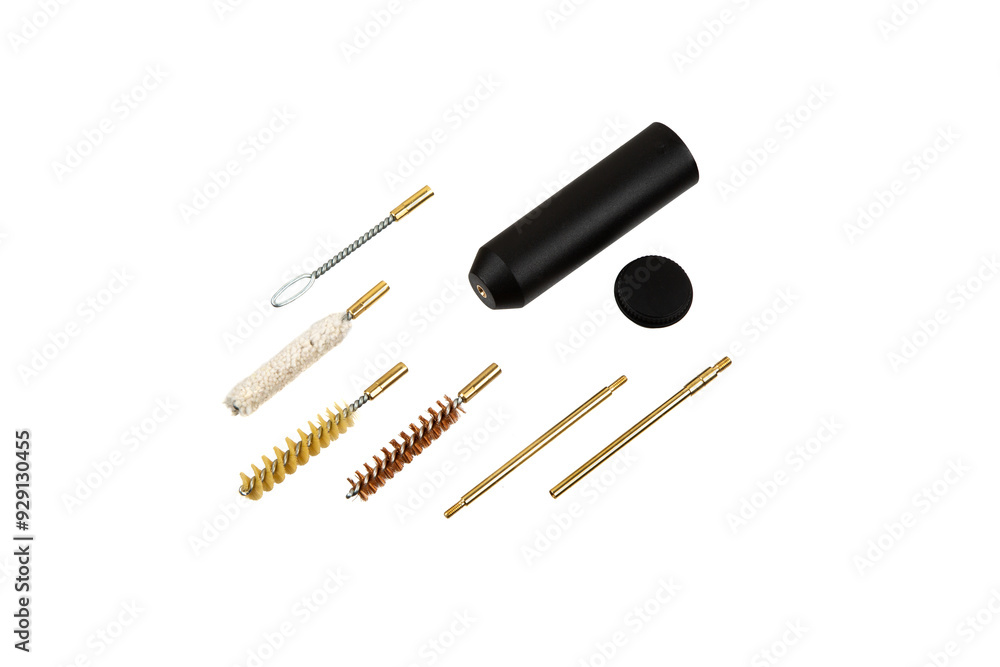 Ramrod for gun cleaning isolated on white background. Ramrod for gun cleaning isolated on white background.