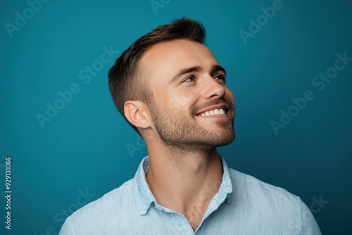 A close up of a man's face