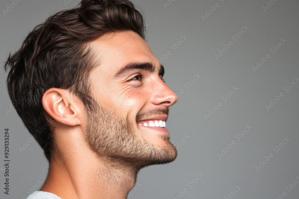 Obraz premium A close up of a man's face