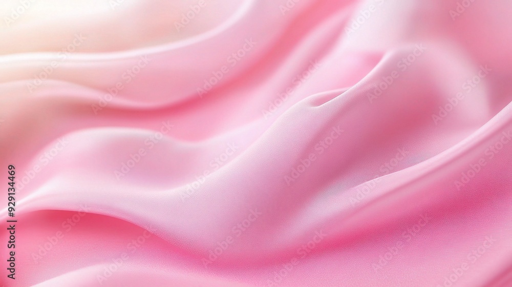 Obraz premium Soft Pink and White Silk Fabric Texture 