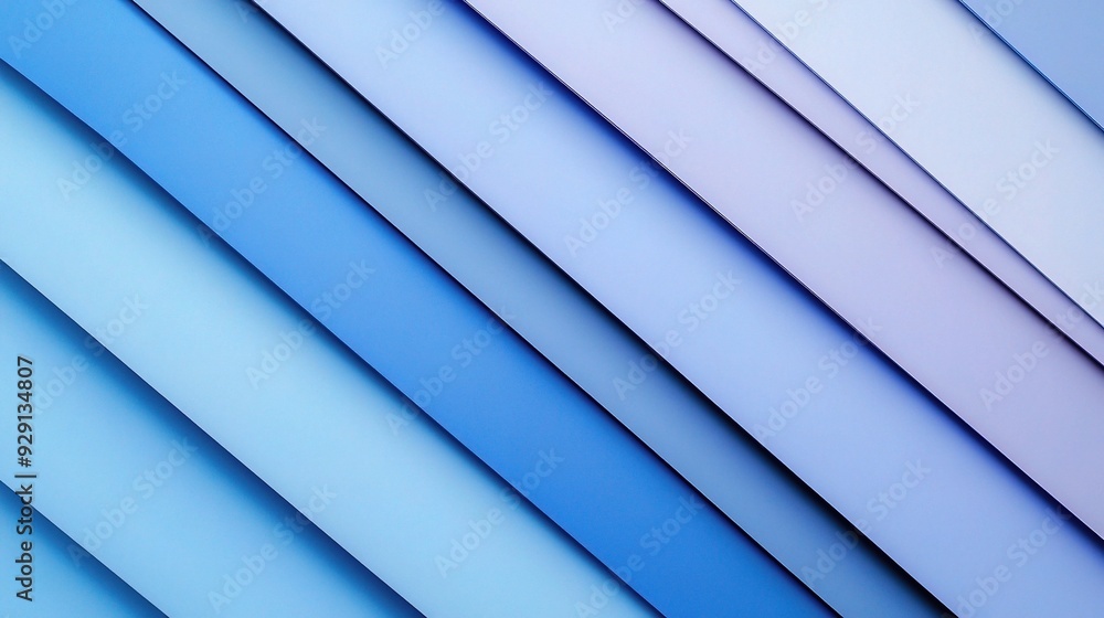 Obraz premium Azure Gradient: Diagonal lines in shades of blue create a serene and modern abstract background. 