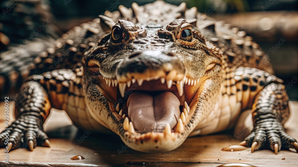 Fototapeta premium aggression, alligator, crocodile, cutout, transparent, backgrounds, hunter, animal, aquatic, tooth, isolate