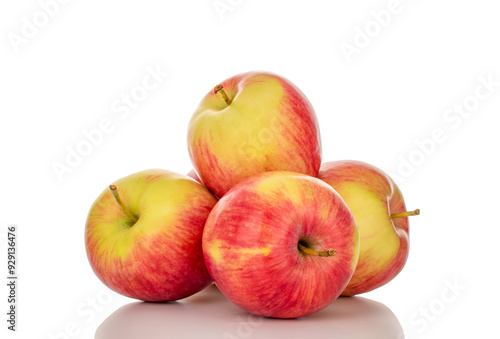 Wallpaper Mural Several red apples, macro, isolated on white background. Torontodigital.ca