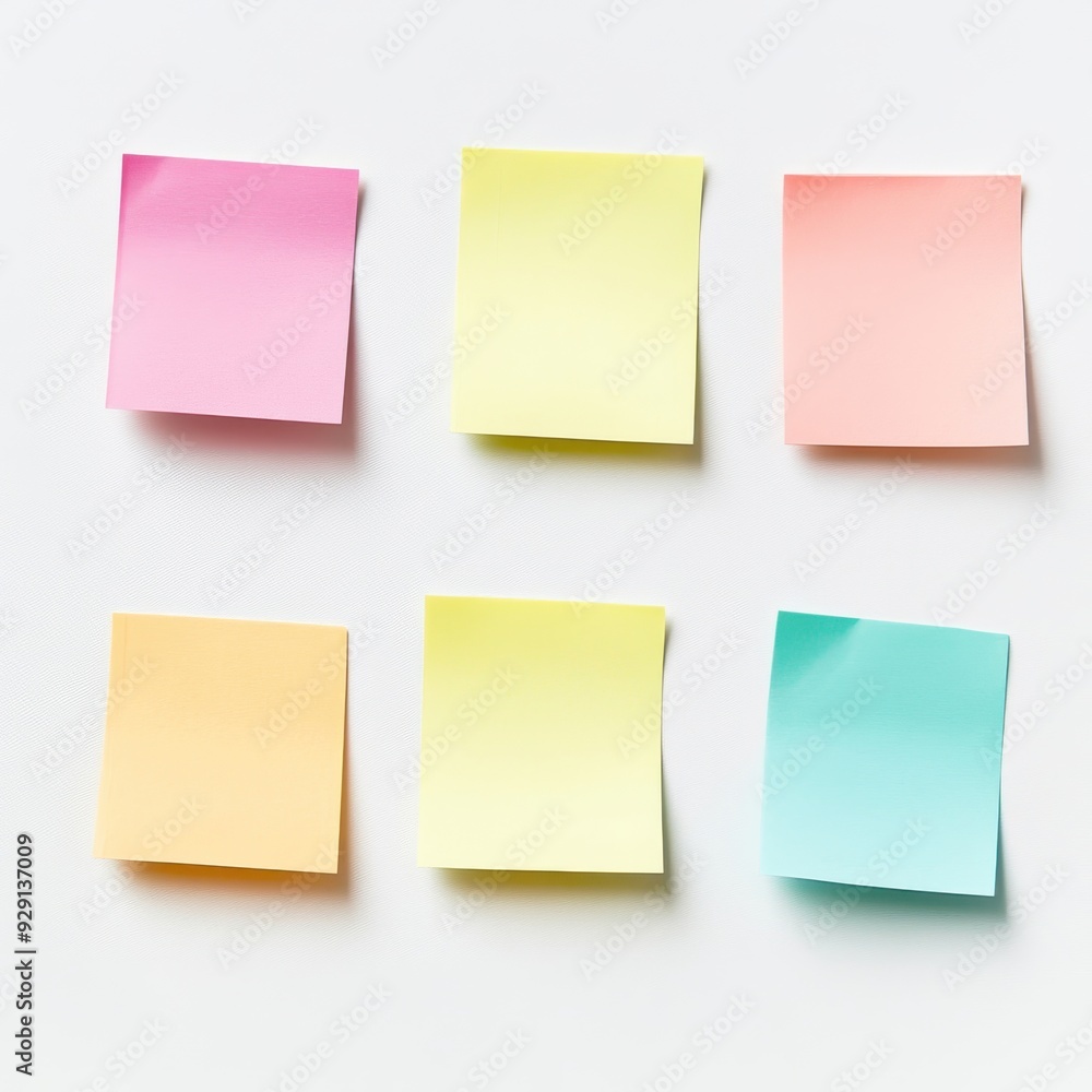 Sticky Note Separated on a White Background Sticky Note Separated on a White Background