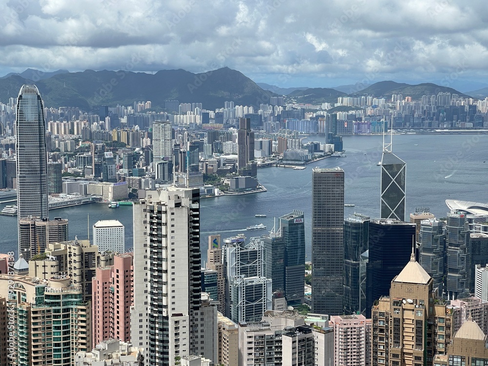 Fototapeta premium hong kong city skyline 4