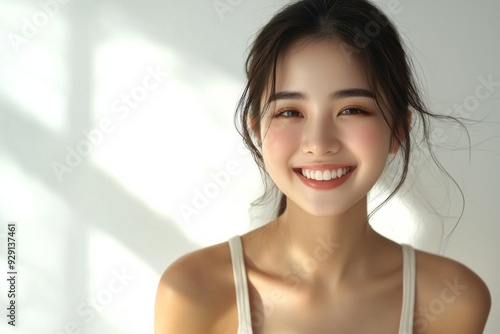 Beautiful young Asian woman smiling and happy created with Generative AI Free Download Beautiful young Asian woman smiling and happy created with Generative AI - GFXLoad