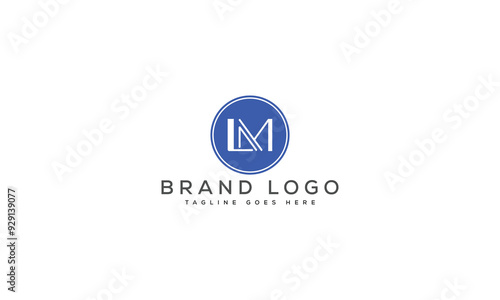letter LM logo design vector template design for brand.