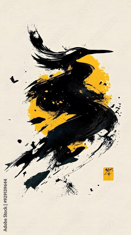 Yellow and Black Paint Stroke on White Background, Abstract Image, Texture, Pattern, Wallpaper, Cover and Screen of Smartphone, Cell Phone, Computer, Laptop, 9:16 and 16:9 Format Yellow and Black Paint Stroke on White Background, Abstract Image, Texture, Pattern, Wallpaper, Cover and Screen of Smartphone, Cell Phone, Computer, Laptop, 9:16 and 16:9 Format