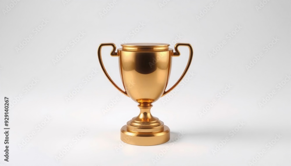 vector depiction of a classic bronze trophy with a ring of glowing stars centered on a smooth white backdrop emphasizing recognition and excellence vector depiction of a classic bronze trophy with a ring of glowing stars centered on a smooth white backdrop emphasizing recognition and excellence