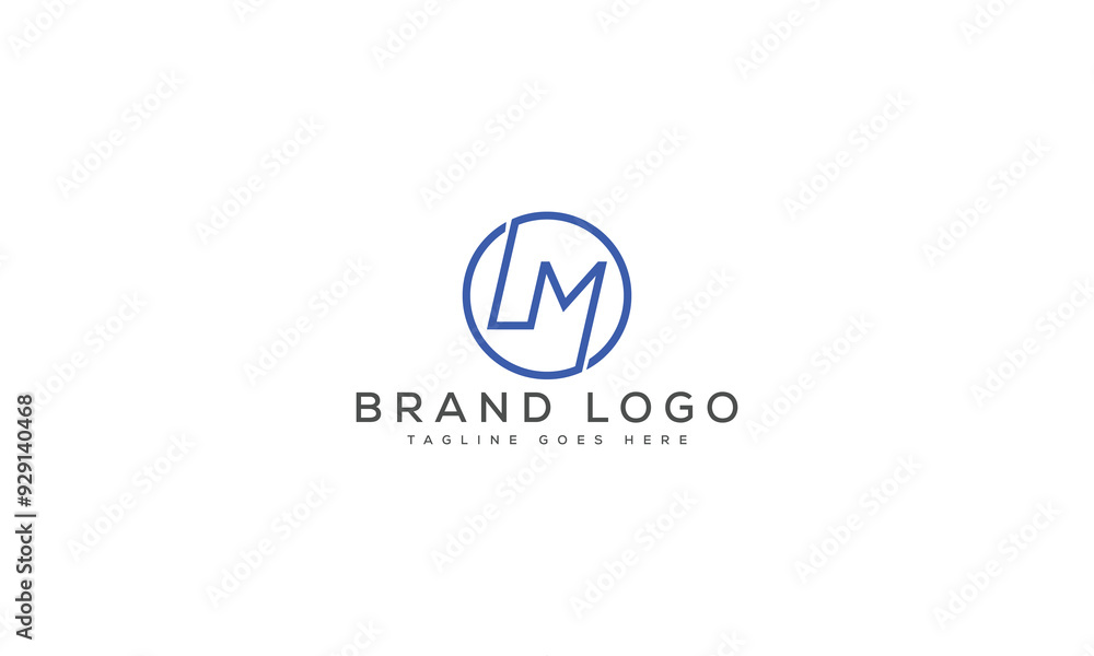 letter LM logo design vector template design for brand. letter LM logo design vector template design for brand.