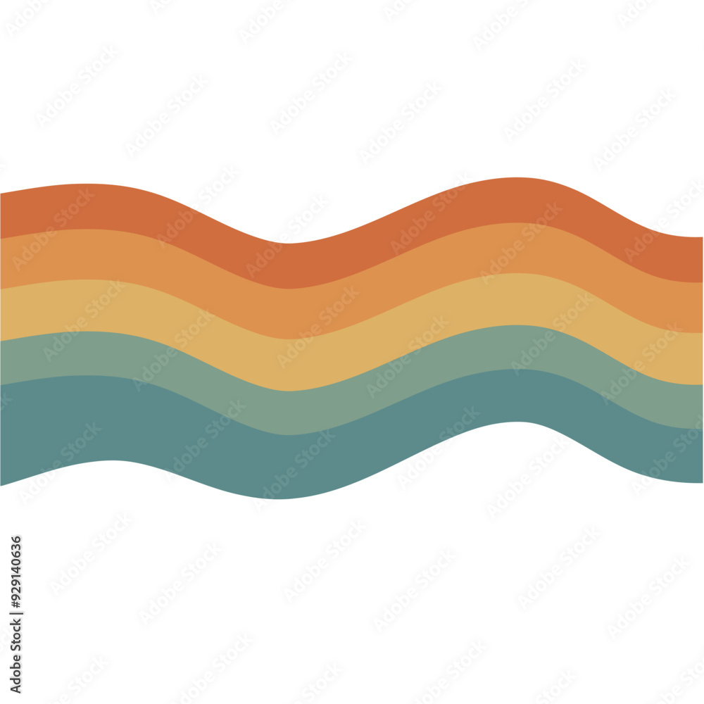 Retro line vector illustration Retro line vector illustration