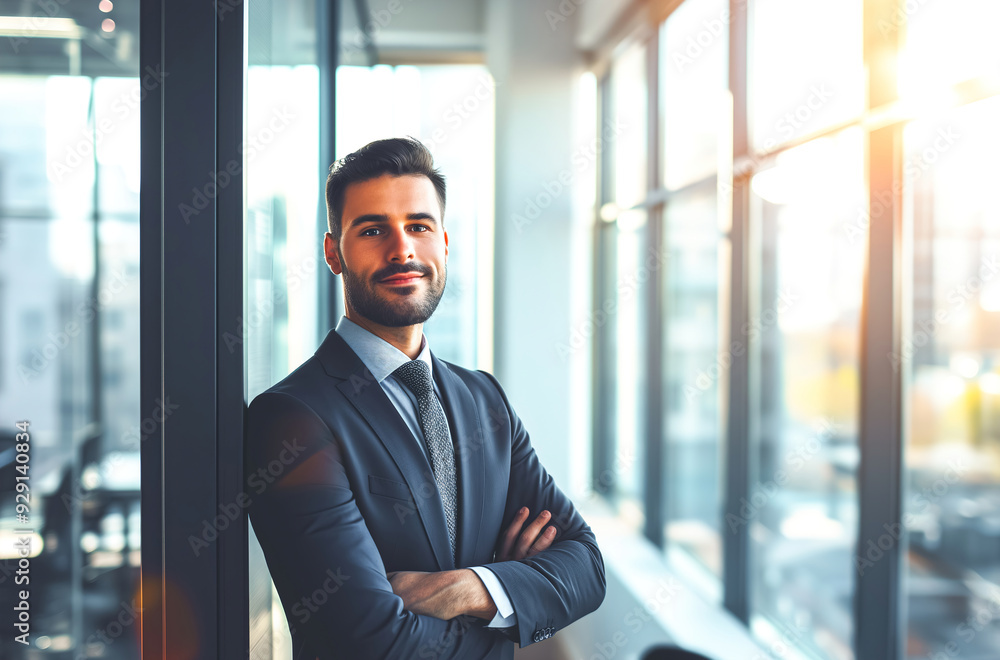 Portrait of smiling businessman indoor Portrait of smiling businessman indoor