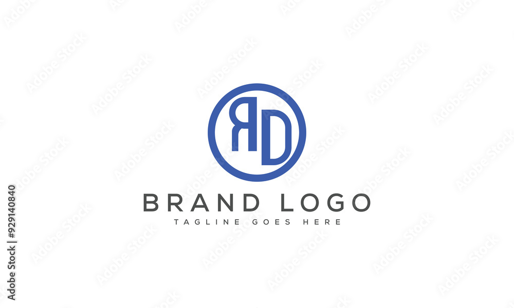letter RD logo design vector template design for brand. letter RD logo design vector template design for brand.