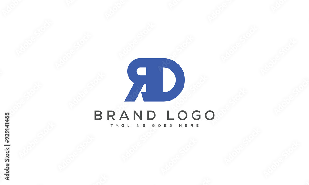 letter RD logo design vector template design for brand. letter RD logo design vector template design for brand.