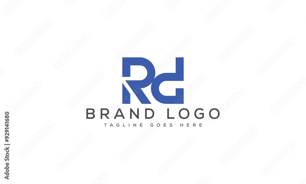 letter RD logo design vector template design for brand. letter RD logo design vector template design for brand.