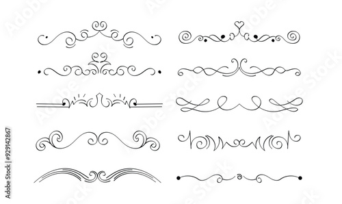 Decoration and Border set bundle editable, stylist, elegant, modest, royal, vintage, retro borderline heading