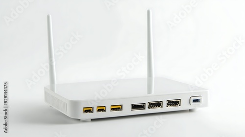 Wifi wireless router on white