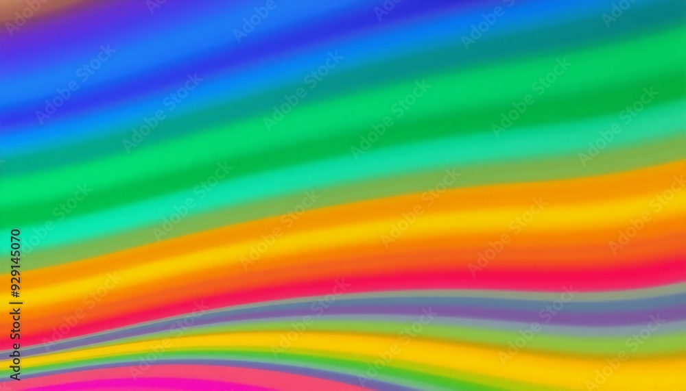 Obraz premium wide bold rainbow stripes in a gradient pattern each color transitions smoothly into the next creating a rich and colorful background with strong visual appeal