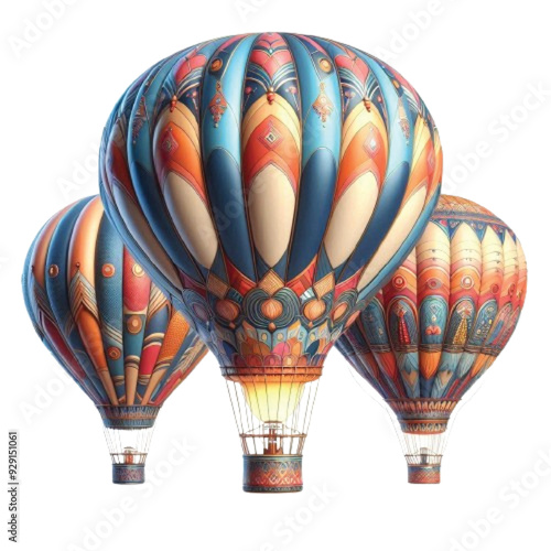 Air balloons vector