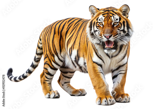 tiger, agressive, mammal, predator, cutout, transparent, backgrounds, wildlife, animals, cat, stripes