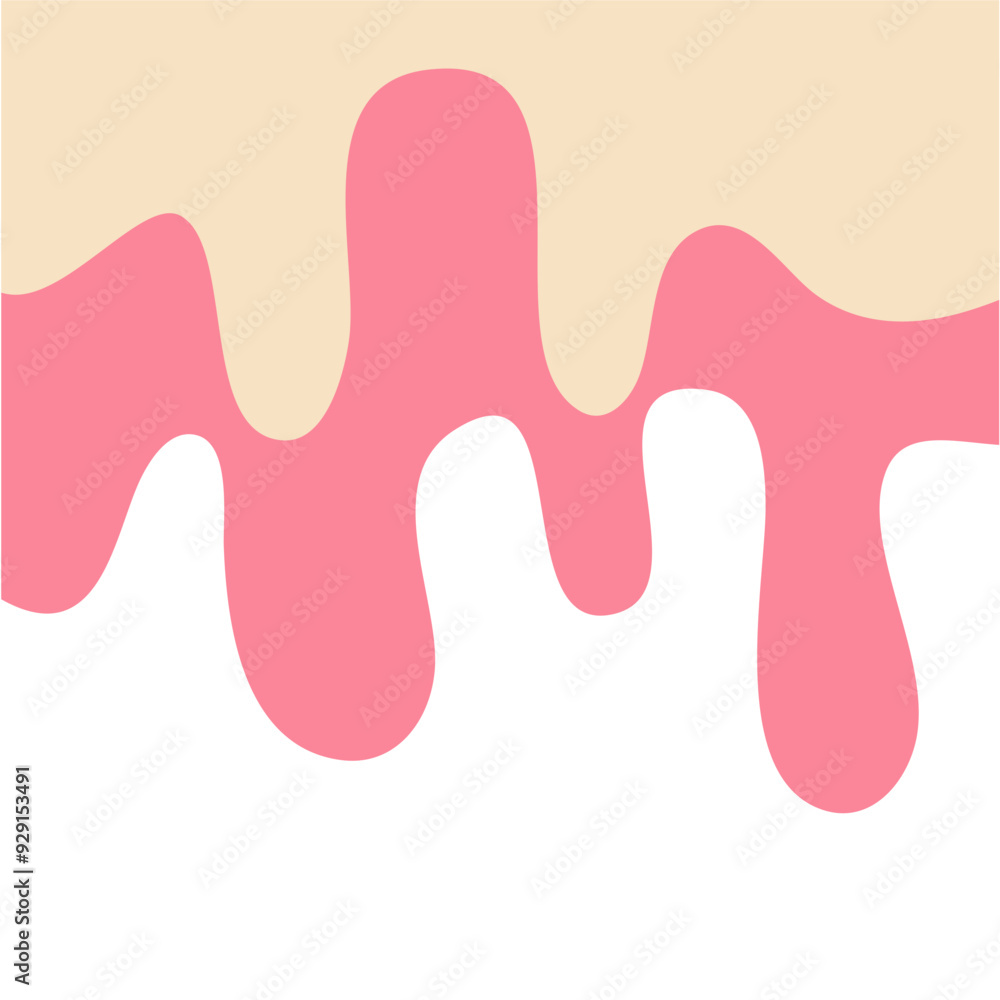 Double Vanilla milk and strawberry ice cream melted Double Vanilla milk and strawberry ice cream melted