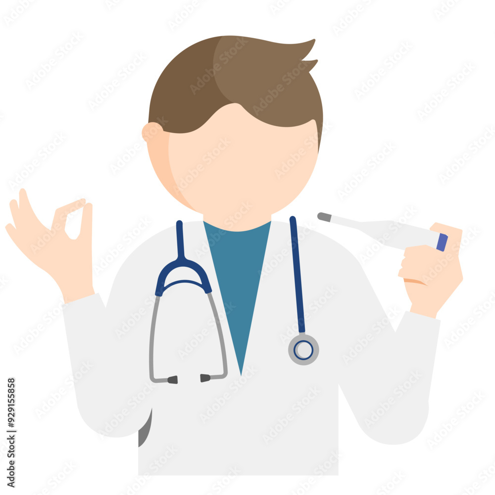 Graphic images of doctor in various poses in flat design. transparency background Graphic images of doctor in various poses in flat design. transparency background