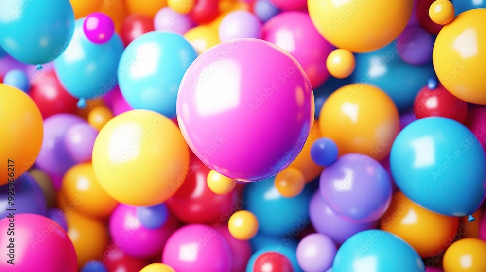 A Kaleidoscope of Joy: Colorful 3D spheres dance in a vibrant explosion of color, perfect for playful and energetic designs. A Kaleidoscope of Joy: Colorful 3D spheres dance in a vibrant explosion of color, perfect for playful and energetic designs.