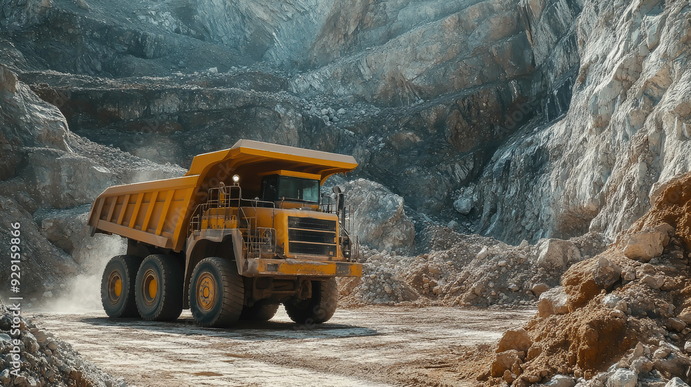 large mining truck working in a mine, quarry, pit, minerals, coal, rocks, transport, transport, huge yellow car, equipment, ore, soil, crushed stone, industry, gypsum, clay, granite, graphite, wheels large mining truck working in a mine, quarry, pit, minerals, coal, rocks, transport, transport, huge yellow car, equipment, ore, soil, crushed stone, industry, gypsum, clay, granite, graphite, wheels