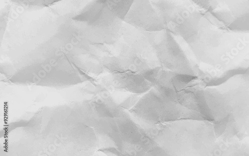 White crumpled paper texture for background