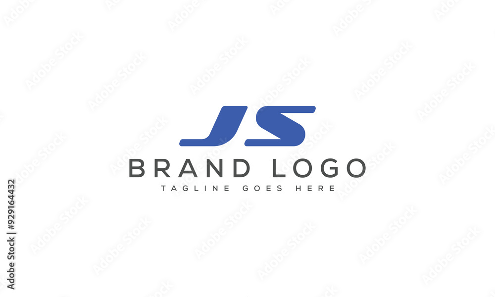 letter JS logo design vector template design for brand. letter JS logo design vector template design for brand.