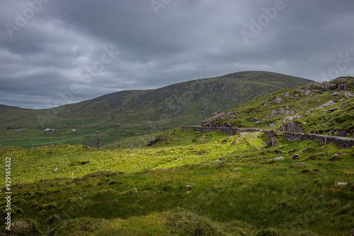 Beenarourke, Ireland - June 9 2024 "Coomakista view point on Wild Atlantic Way and Ring of Kerry"