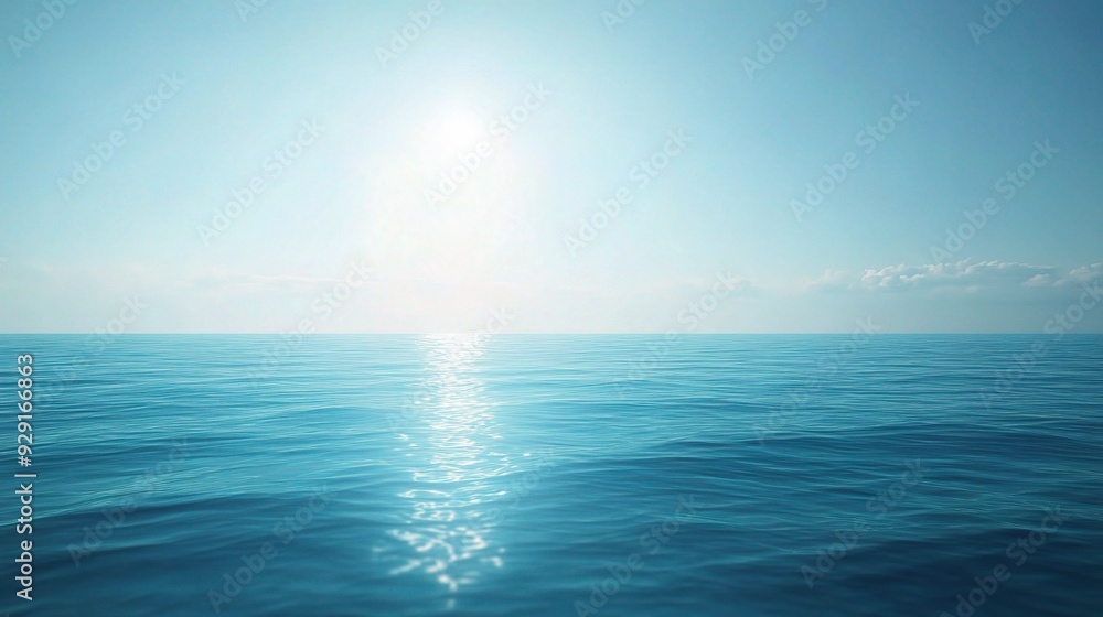 Azure Serenity: Sun-Kissed Ocean Vista Azure Serenity: Sun-Kissed Ocean Vista