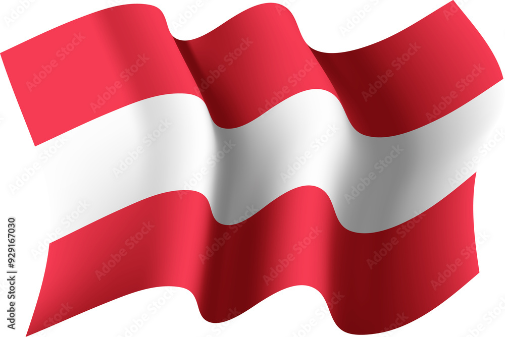 Austria Realistic 3D Waving Flag Austria Realistic 3D Waving Flag
