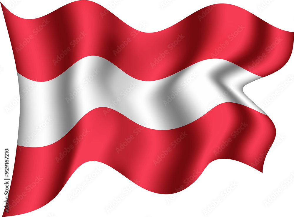 Austria Realistic 3D Waving Flag Austria Realistic 3D Waving Flag