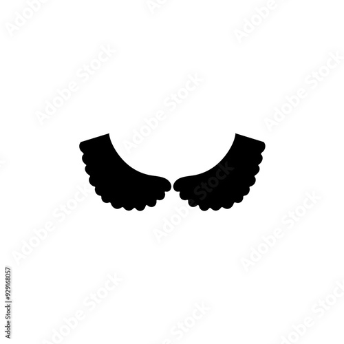 Hand-drawn collar and neck line vector drawings for clothes and fashion items.