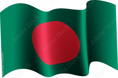 Bangladesh Realistic 3D Waving Flag