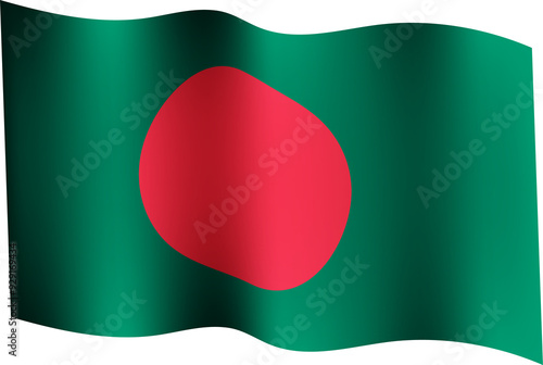 Bangladesh Realistic 3D Waving Flag