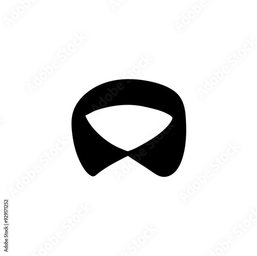 collars for men's shirts. A set of neckbands and collars. A bunch of hand-drawn shirt's collar.