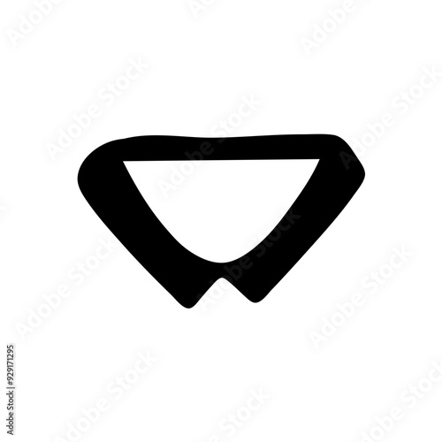 collars for men's shirts. A set of neckbands and collars. A bunch of hand-drawn shirt's collar.