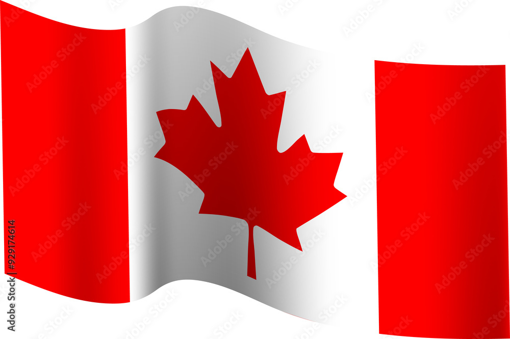 Canada Realistic 3D Waving Flag Canada Realistic 3D Waving Flag