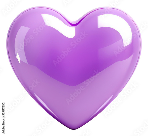 PNG Glossy purple heart illustration photo