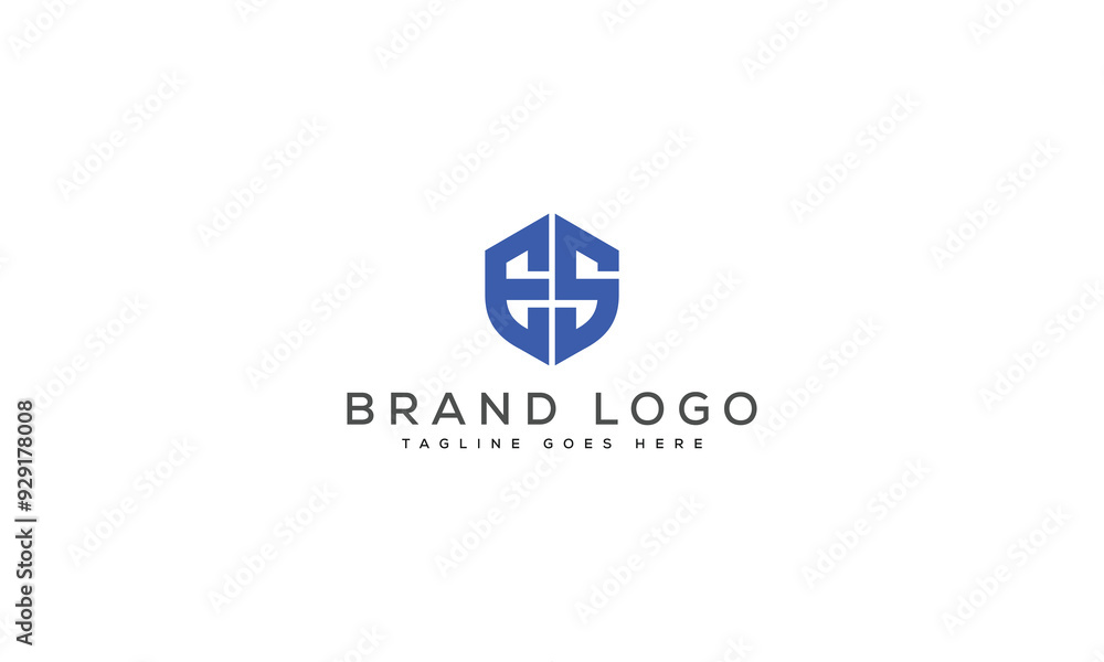 letter ES logo design vector template design for brand. letter ES logo design vector template design for brand.