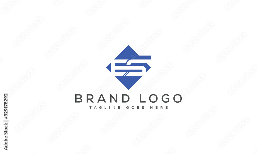 letter ES logo design vector template design for brand. letter ES logo design vector template design for brand.