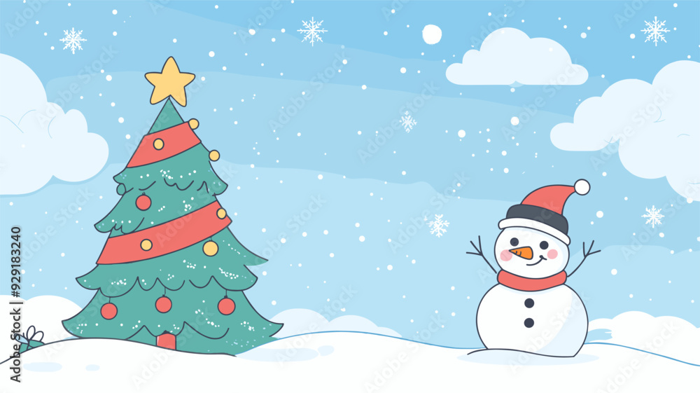 vector snowman on white background . Generative AI vector snowman on white background . Generative AI