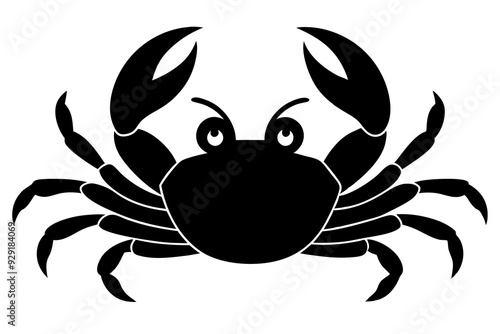 Cute crab vector art illustration photo