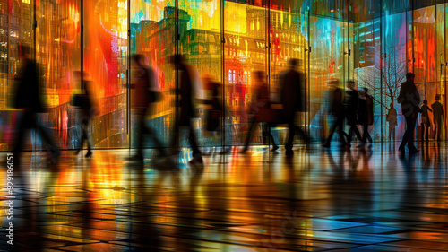 Wallpaper Mural Modern Architecture with Business Activity Torontodigital.ca