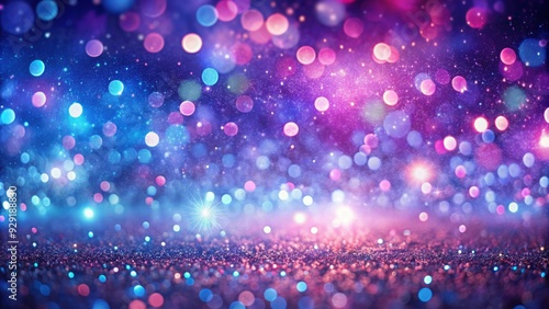 Vibrant artistic background featuring a mesmerizing gradient of purple, pink, and blue lights, blended with intricate textures and subtle sparkle, evoking creativity and luxury.