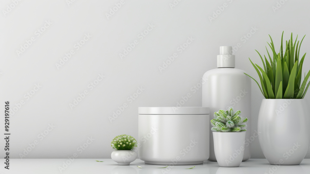 A white shelf with a white bottle, a white vase A white shelf with a white bottle, a white vase